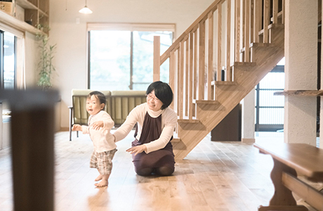 自然素材と光と風で 家まるごと呼吸できる空間が ホントにカラダにいいんだなぁ～と感じる家です